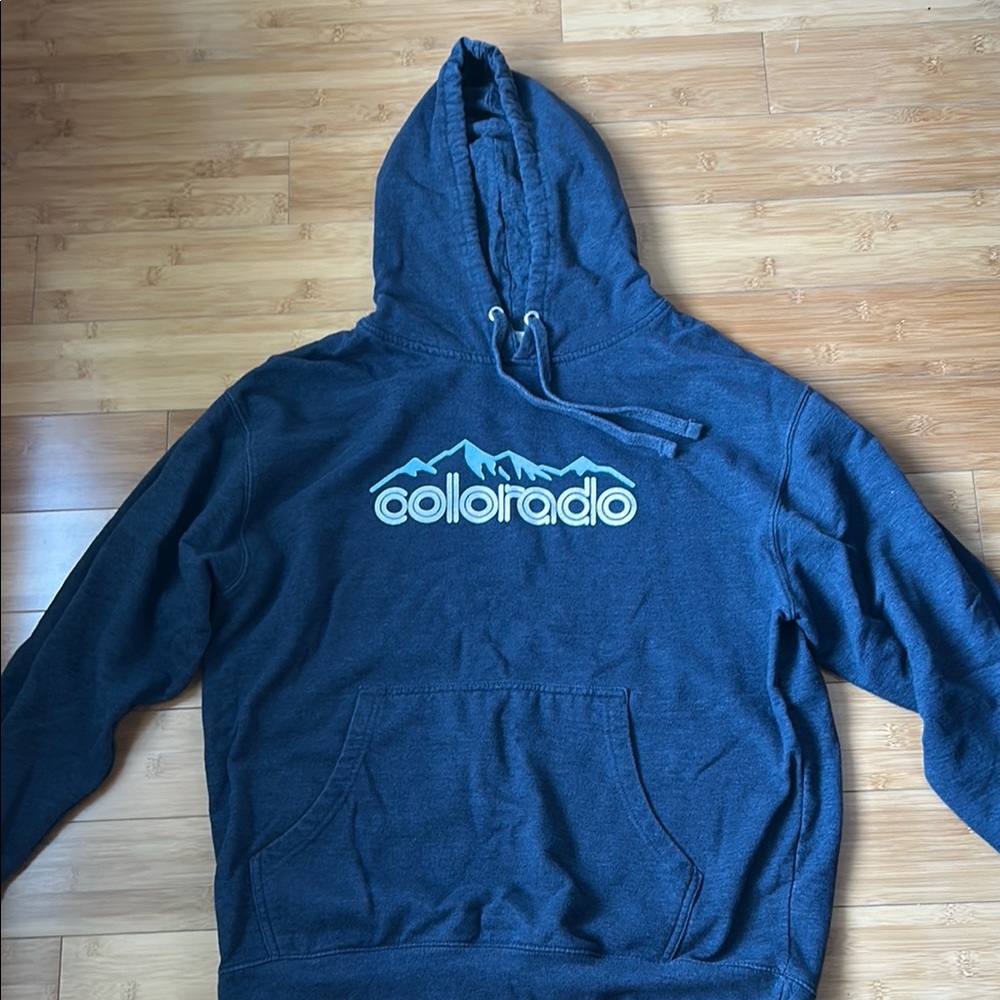Navy Blue Men’s Colorado Hoodie Size Large